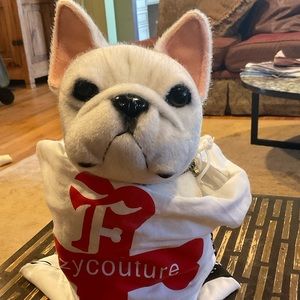 Fuzzy National Fuzzy Couture French Bulldog handbag.